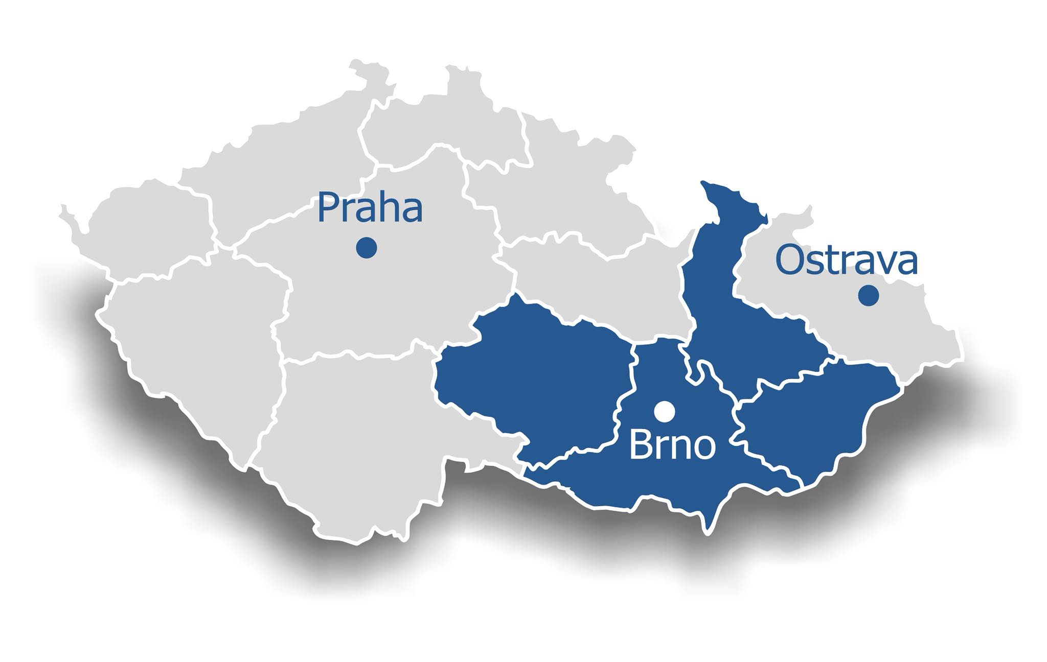 Mapa působnosti OknaLEMA
